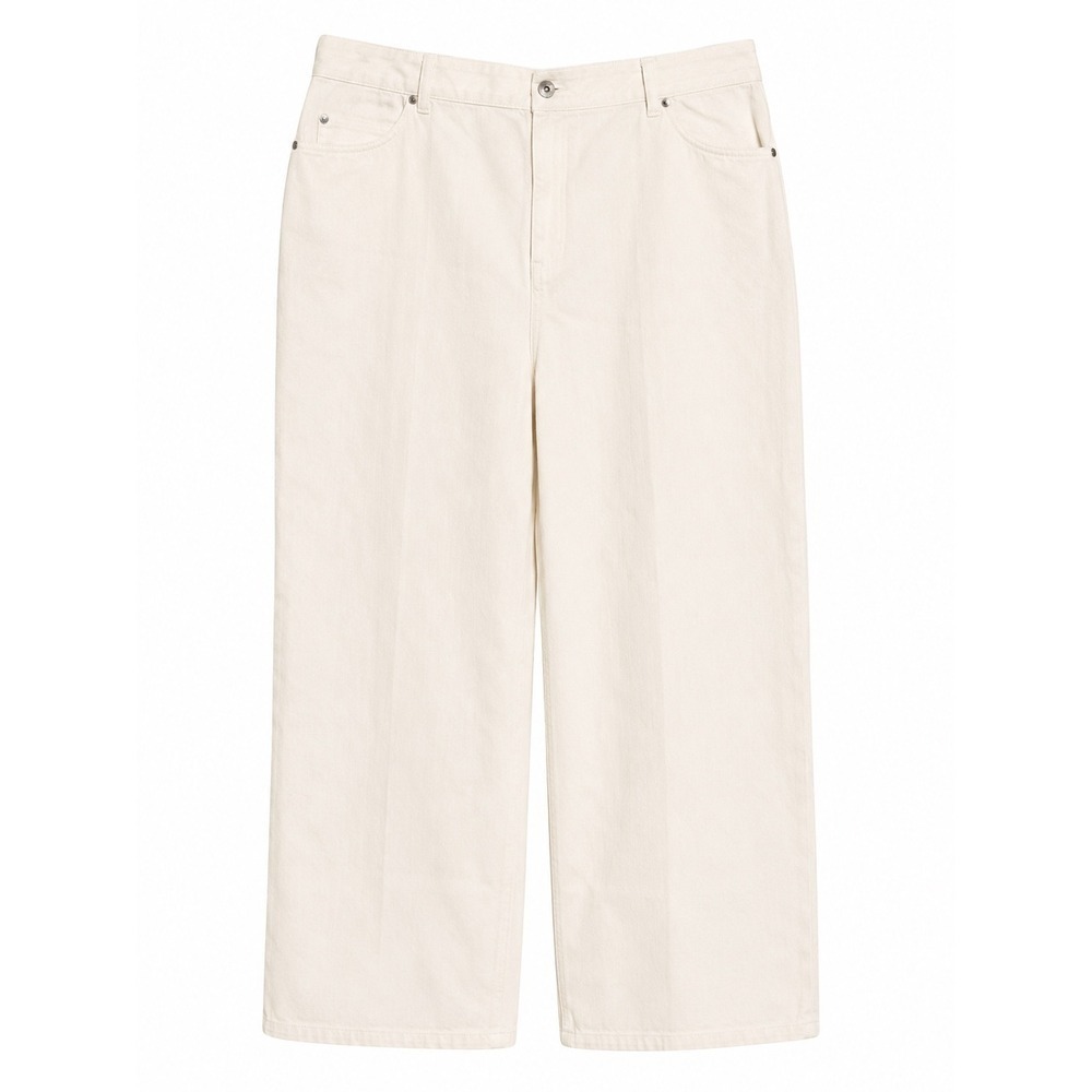 Lark Lane White Wide Leg Jeans 20W Stretch Denim Pants NWT MSRP $48